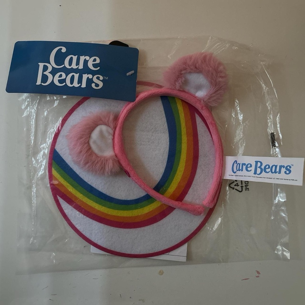 Brand New Care Bear Belly Patch and Ears Headband